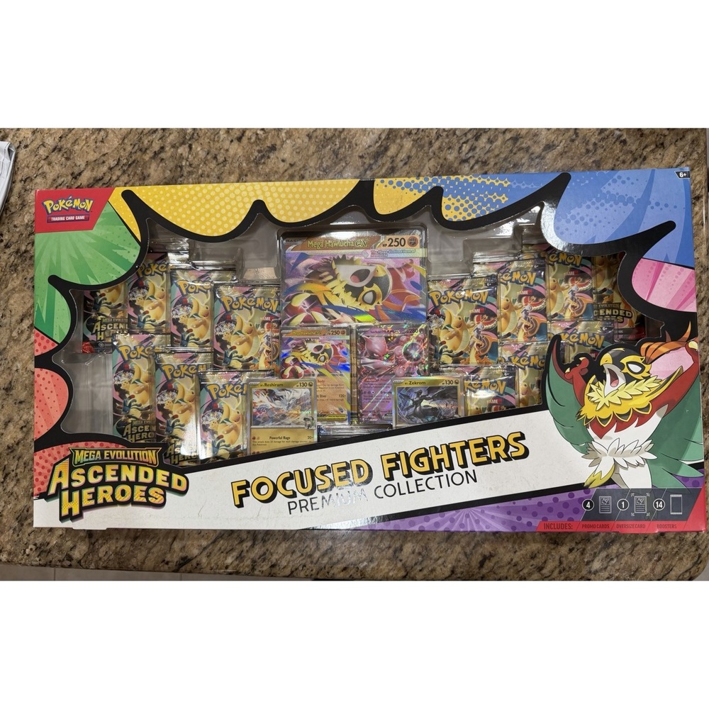 NEW Ascended Heroes Focused Fighters Premium Collection Heavy Hitters Box Sealed